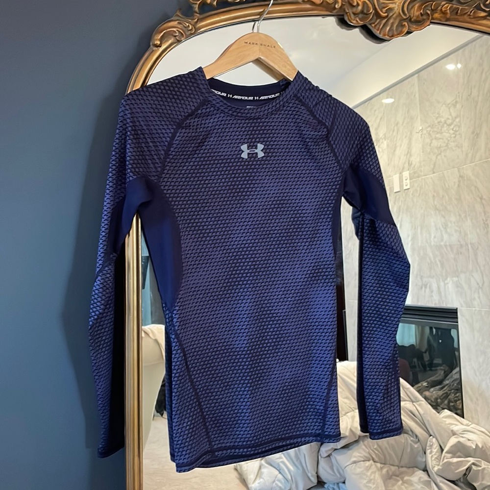 Under Armour Men’s Blue Compression Long Sleeve Sm
